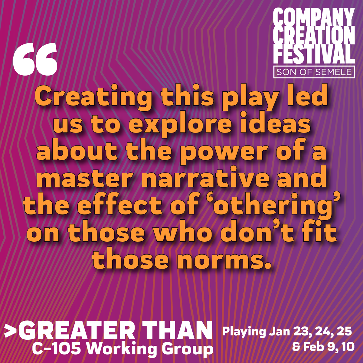 SonofSemele's tweet photo. Although this show is inspired by a centuries old Japanese Noh play about an angel and a fisherman, it’s offered us rich material through which to explore our current political moment. #semelefest #lathtr https://t.co/WDVelX6saW