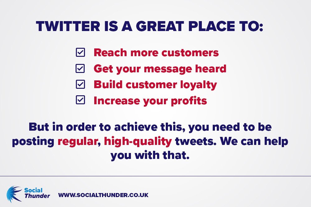 Not tweeting enough to get good results from Twitter? We can post regular, high-quality tweets to your timeline. All for a low monthly cost. You just sit back and reap the rewards of an active Twitter account. #Inverness #business