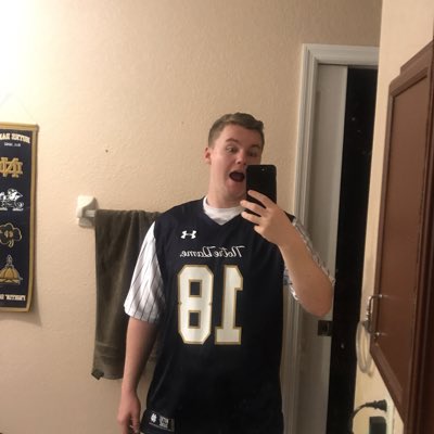 mattcolumbia_'s tweet photo. I would run through a brick wall for Notre Dame football #RushForGold #GoIrish #NewProfilePic https://t.co/BDGGCB4zMH