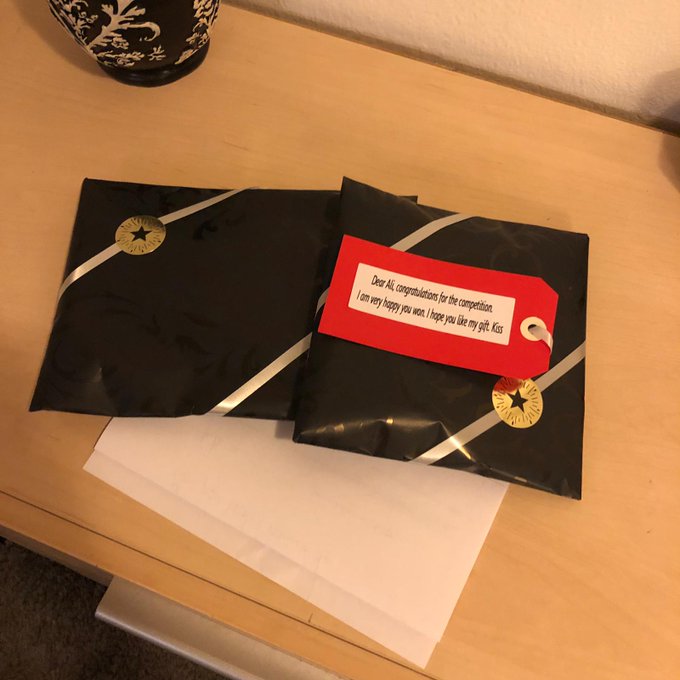 1 pic. Ali received yesterday my gift. He was the winner of mister bubble butt 2019 competition. I am