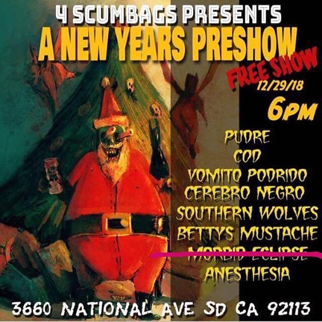 AtomicCult's tweet photo. The Atomic Cult regrets to inform you that that Morbid Eclipse will NOT be performing tonight in San Diego. Thank you for your support. https://t.co/0MOj8rWoZP https://t.co/quTh3gMSP4