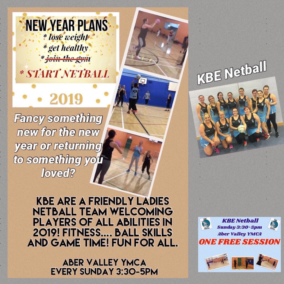 Join KBE NETBALL in 2019!! A fun, social, back to netball team in South Wales for ALL abilities from beginners to beyond!! 🏀 start the new year the right way!!! #netball #fitness #netballfamily #newteam #joinus #tryitnow #southwales #southwalesnetball #welshnetball #dreamteam