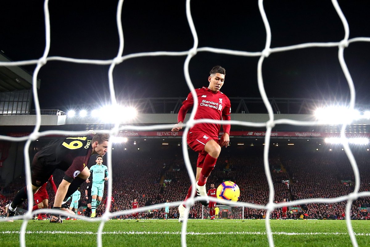 SkySportsPL's tweet photo. FULL-TIME! Liverpool 5-1 Arsenal. 

The @premierleague leaders go 9 points clear!

Reaction here: https://t.co/NiuZktWam3 https://t.co/ht1XqPqrIA