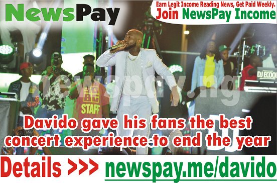 The_ICB's tweet photo. #NEWSPAYBUNDLE #NEWSPAY_INCOME: Davido gave his fans the best concert experience to end the Year. 👉 https://t.co/HJYVYEbQlh https://t.co/Iopr0LNlHi