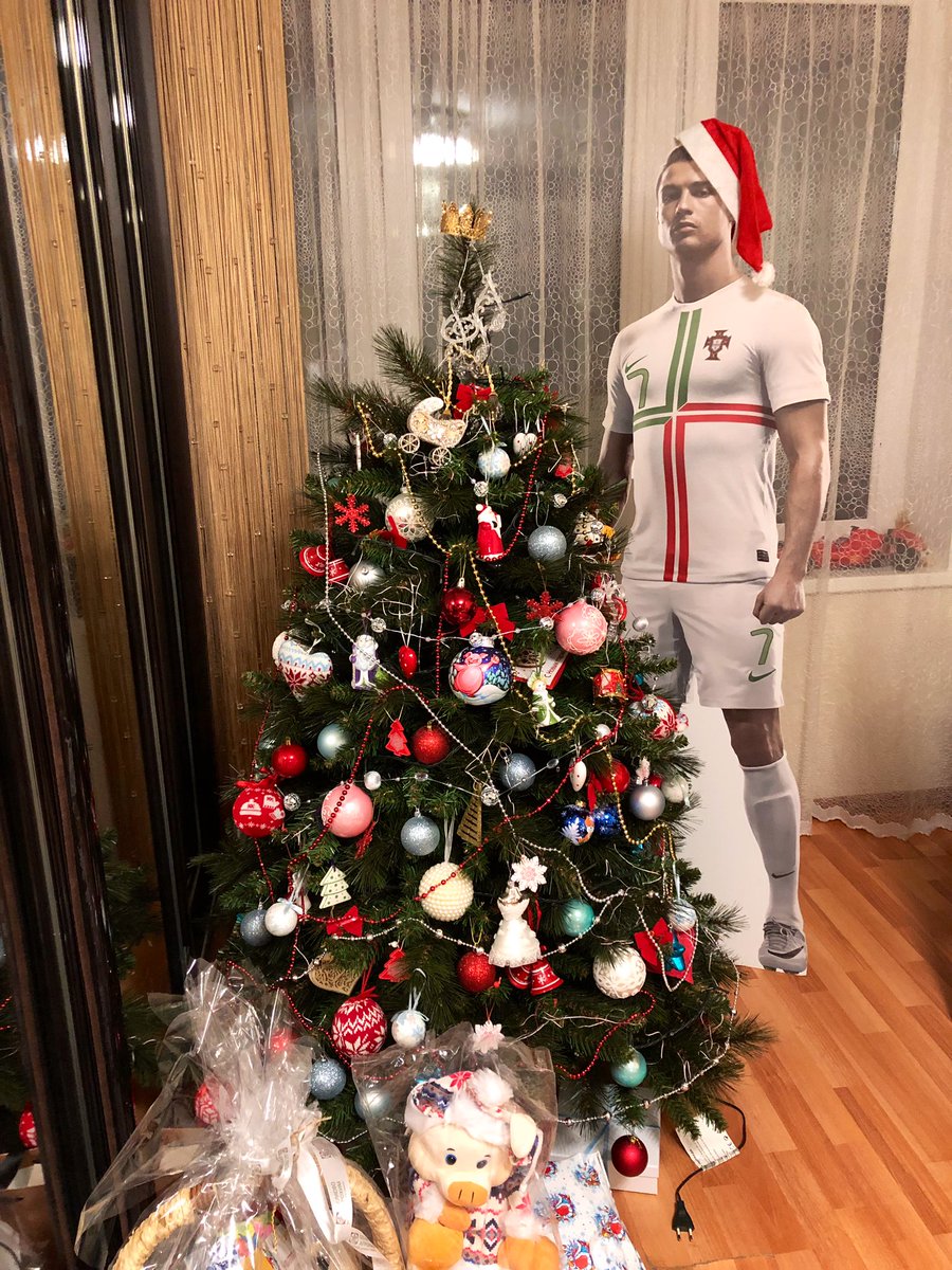 annagrigoryanF1's tweet photo. 🙈🙈🙈Since #WorldCup we have @Cristiano with us at home 😁 and now he has a new place coz of #NewYear &amp; #Christmas 😁😁😁. #CR7 #HappyNewYear https://t.co/vTtJsfAkSf