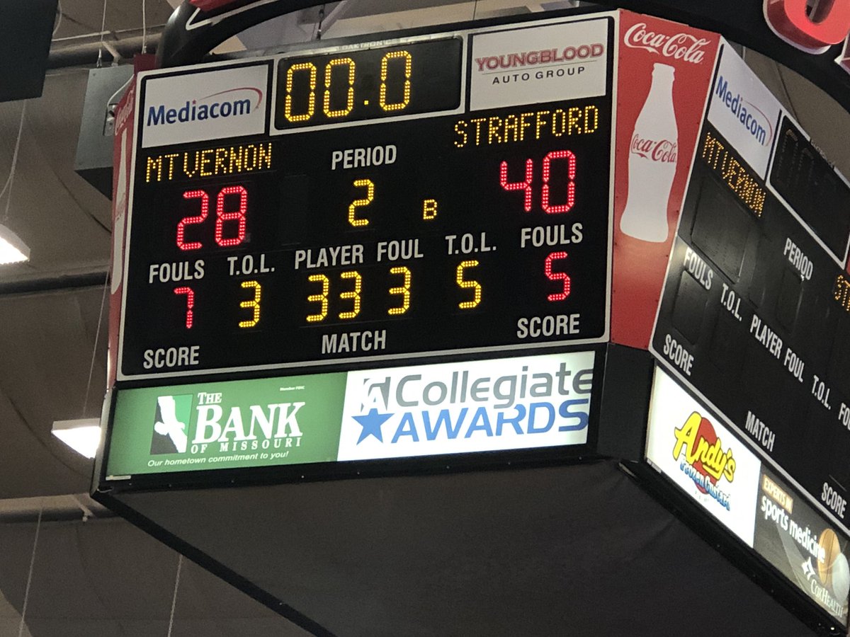 BBough's tweet photo. Halftime #PinkDivision Championship @PWLadyClassic 
#LadyIndians 40
Mt. Vernon 28
#StraffordStrong
@straffordhs https://t.co/PWFK4Vtbcf