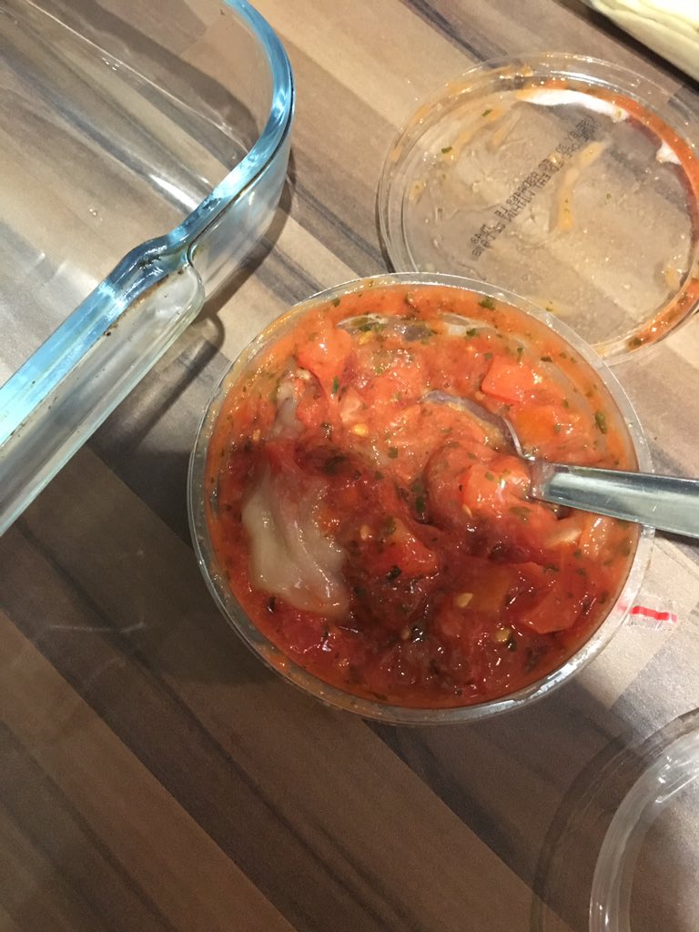 danielle21young's tweet photo. I bought this salsa today at @asda Gateshead with an expiry of 30th December and when I opened it to use tonight, it looks like what I can only describe as a giant snot! Absolutely disgusting!! @AsdaServiceTeam https://t.co/e6zlCs4AC6