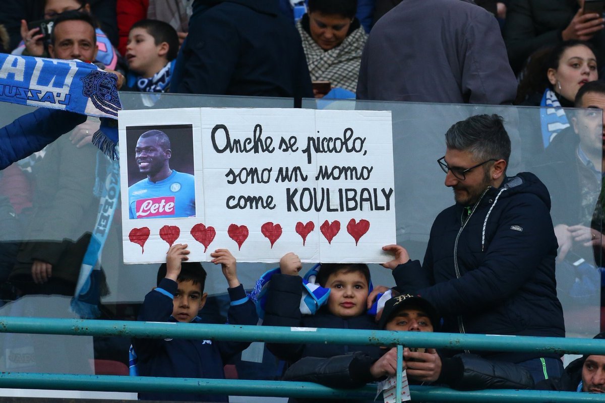 Le soutien du San Paolo à Kalidou Koulibaly. ❤️
