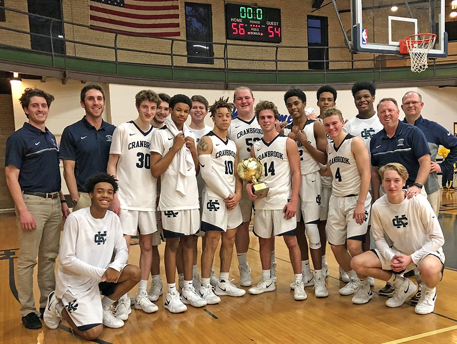 Bloomfield Hills Cranbrook Kingswood edged Macomb Lutheran North 56-54 in the thrilling final of the Metro Conference Reunion Holiday Tournament. Coverage: saaboysbasketball.org/122918_lead.ht…

<a href="/CranbrookBB/">CK Basketball</a> @AthleticsCK <a href="/ckboosterclub/">CK Booster Club</a>