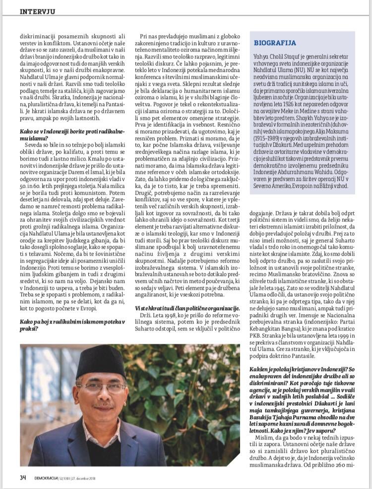 Yahya Cholil Staquf tweet media