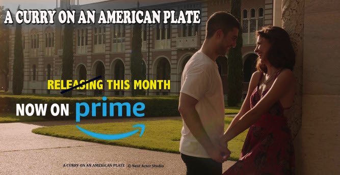 NextActorStudio's tweet photo. #Disney actress @andreaguasch and #nextactoralum @sean__mz in our just released Holiday movie A CURRY ON AN AMERICAN PLATE. Watch it on #AmazonPrime. The film is made in #Houston. @curryfilm https://t.co/yJAtgEhCNt