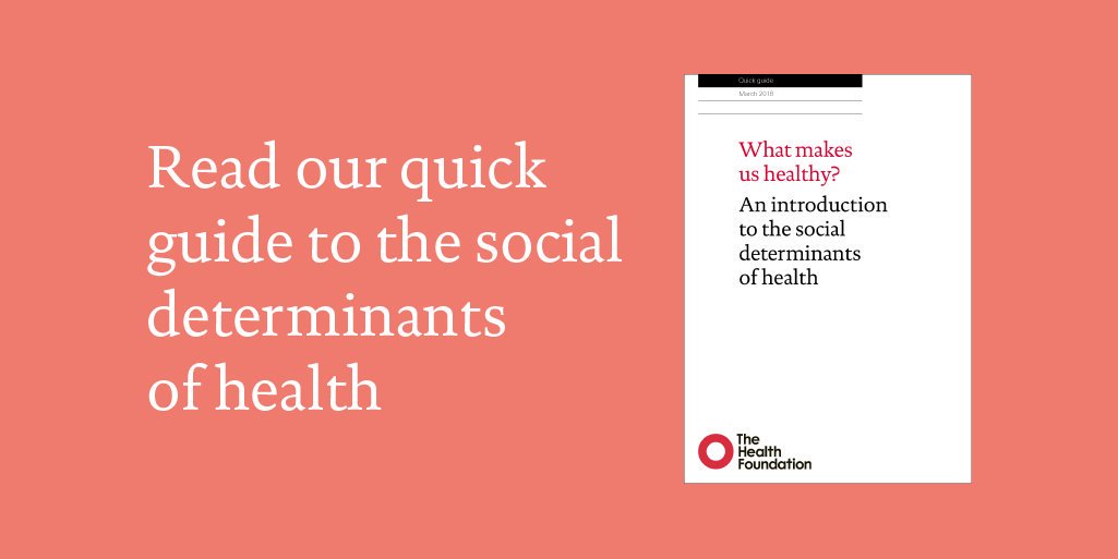 What makes us healthy?

This year, we published a new quick guide exploring how a person’s opportunity for health is influenced by factors outside the health and social care system. 

Read online now or download for later: health.org.uk/publication/wh… 
#healthylives #SDoH