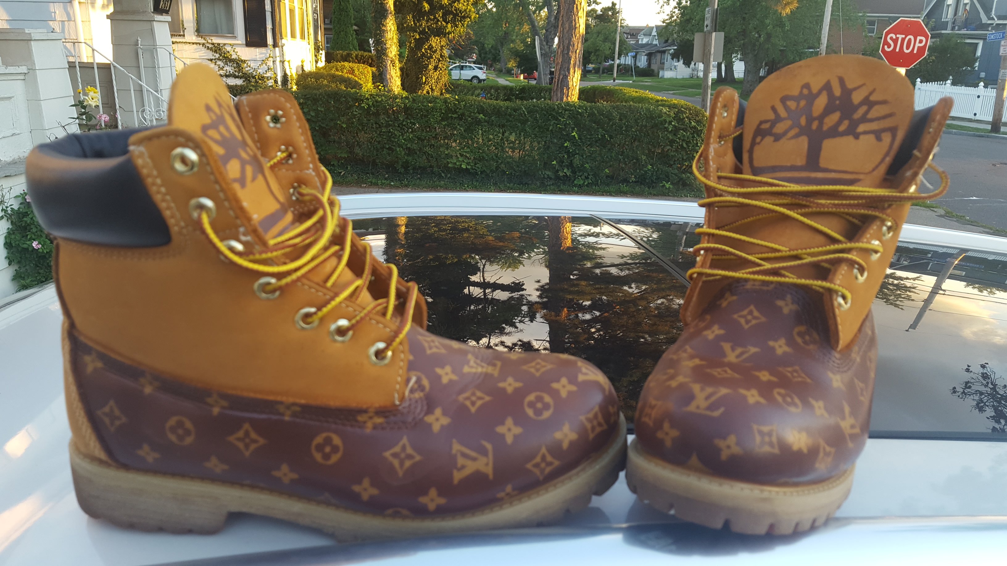 vuitton timberland boots