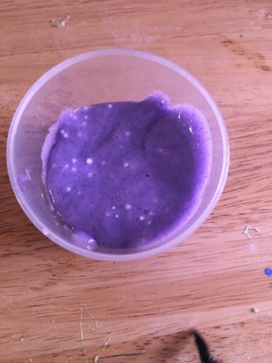 TaylorD62080544's tweet photo. Purple slime with foam beads https://t.co/kynvX3OFRZ