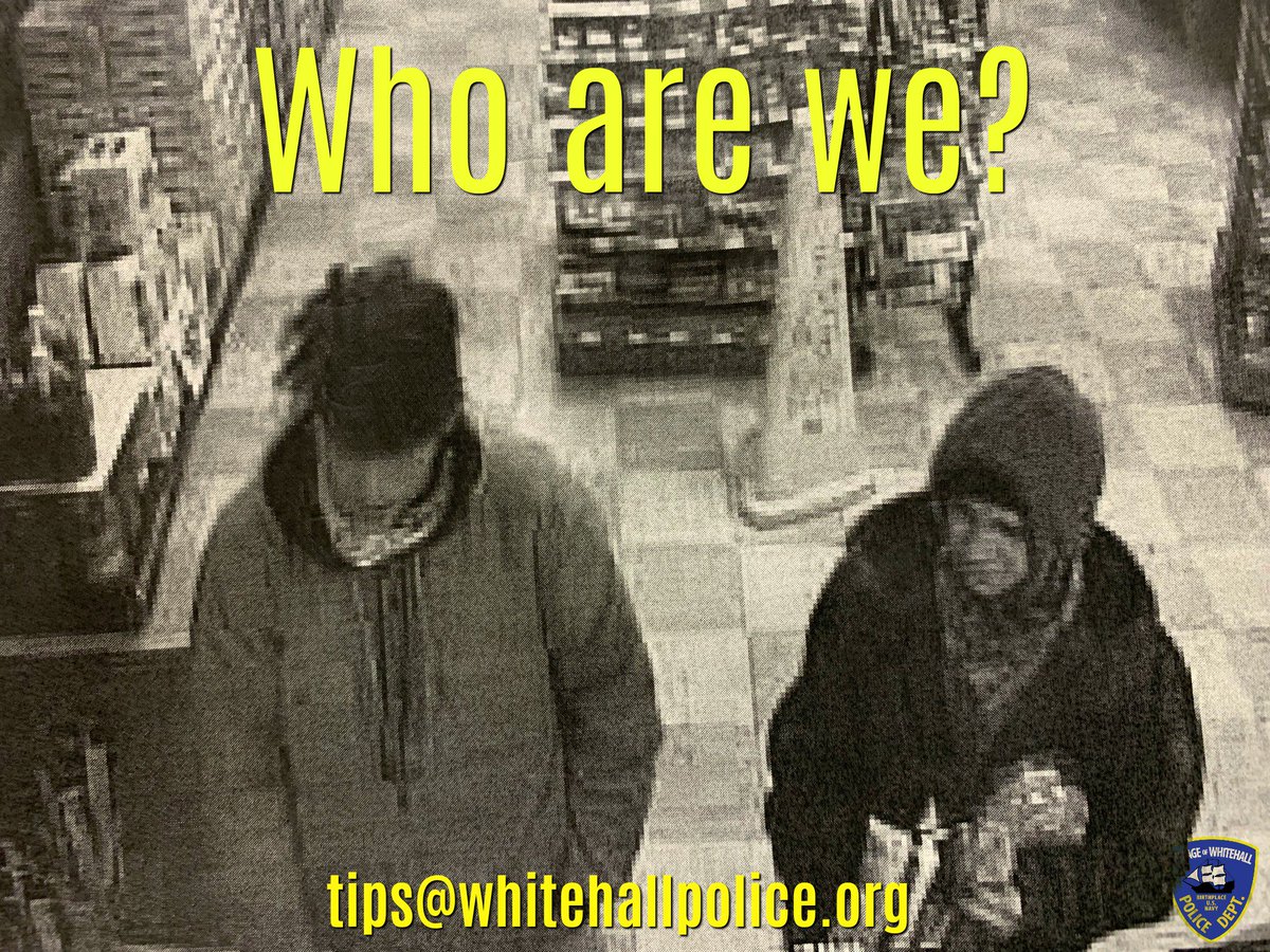LARCENY FROM VEHICLES INCIDENT UPDATE: **Updated with a New Surveillance Photo, 12/29/2018 **

EMAIL tips to tips@whitehallpolice.org
CALL us at (518)499-1316 Option 1 (request the on duty officer)

Read our full Nixle message here: local.nixle.com/alert/7017350/
