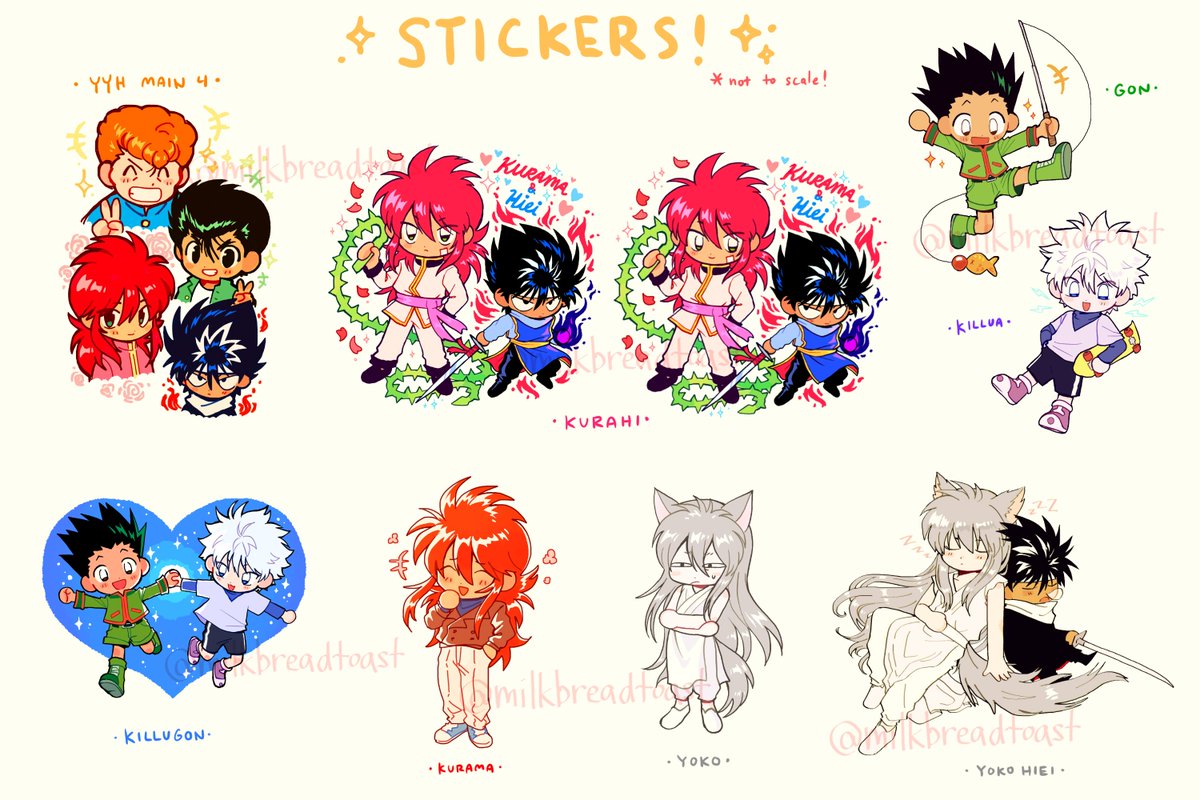 milkbreadtoast's tweet photo. [RT💕💕] Hey everyone!! My shop is finally open for winter!!!😊✨ I have very cute yyh and hxh charms + stickers!!! and a haruhi(ouran) charm too!! I hope you like!!! ☺️🙏💖✨ (accept paypal, ship worldwide)
[yu yu hakusho] [hunter x hunter]
https://t.co/hfdxpdXuwP https://t.co/Gf5HGnR9VE