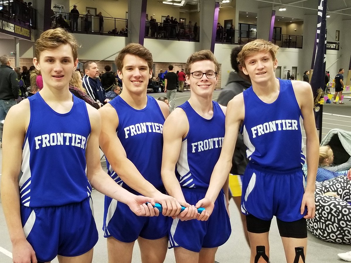 perongr's tweet photo. 4x800 Relay team set a new school record today and finished 23 seconds ahead of the 2nd place team at the WNY relays. @DrRichardHughes @fcsdprincipal @GOTurf_Falcons #BleedBlue #FalconNation https://t.co/azXWvQzV7L