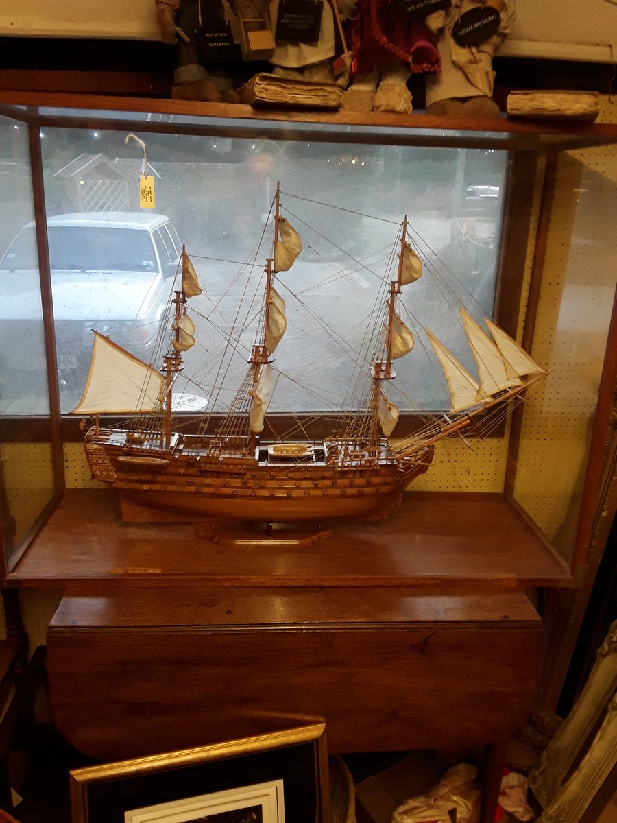 Fantastic scratch built gallion in a glass case ...heavy and large one of the items I'm clearing check other items as well .
