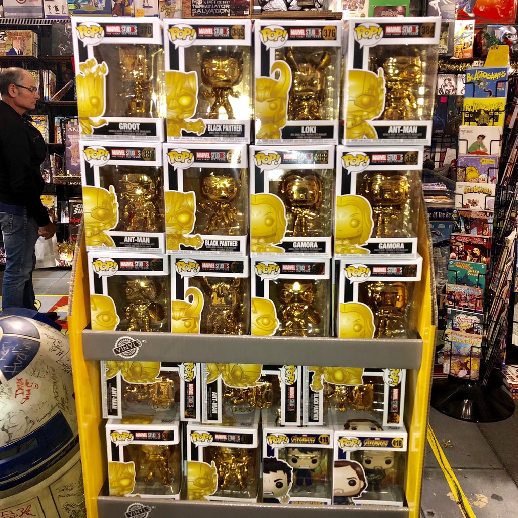 GAppleComics's tweet photo. “I love GGOOLLDDD!!”   (Goldmember) @GAppleComics @Marvel @funko #marvel10 #pops https://t.co/Mo3loneXB7