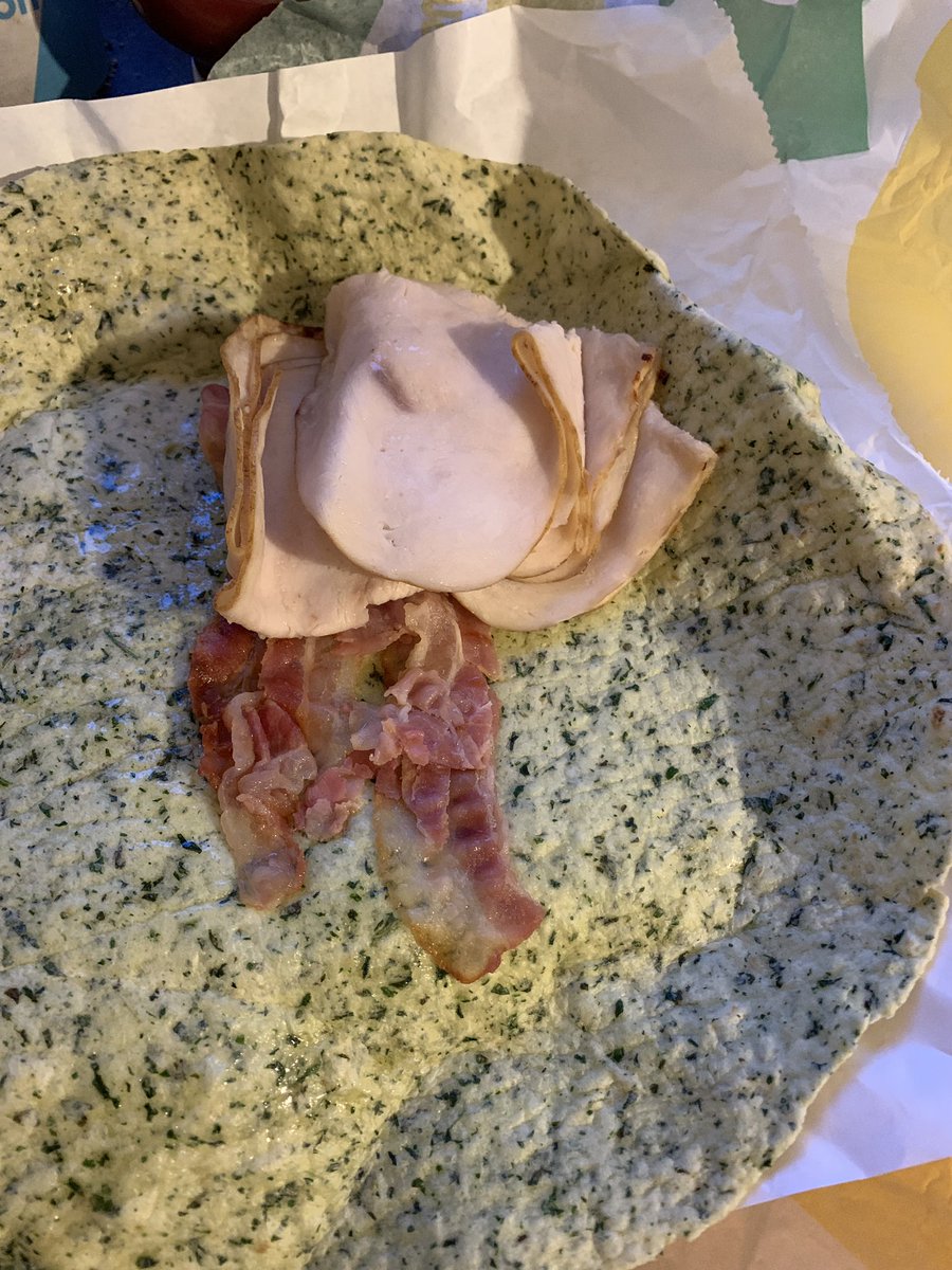 shaunie96's tweet photo. When all you want is a festive subway wrap and you get served this shit!!!
Just slimy turkey and bacon?
Where’s the pork?
Where’s the stuffing?
Where’s the cranberry sauce?
Where’s the gravy?
So disappointed won’t be going back again!!!
#subway #subwayuk #shitsandwitch @SubwayUK https://t.co/RY4bYVycnb