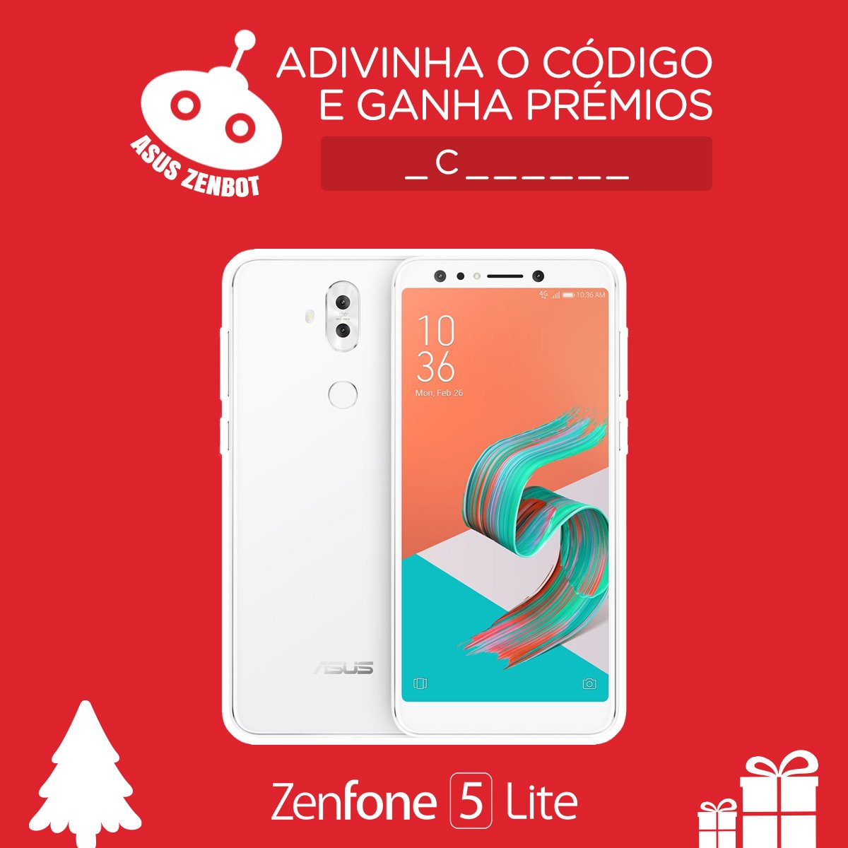 ASUSPT's tweet photo. Estavas à espera de mais uma pista no #ZenBot. O ZenFone 5 Lite tem 2 câmaras frontais...
Tenta a tua sorte em https://t.co/nF23ePTEYg e ganha 100 pontos! https://t.co/PrsrkVXaGB
