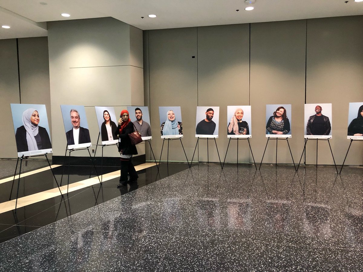 TheISPU's tweet photo. Who are the #MuslimsofNYC? Actors, lawyers, writers, entrepreneurs, teachers, and more. You can read some of their stories at #MASCON2018 right outside the bazaar entrance. https://t.co/02ynUWwmRT