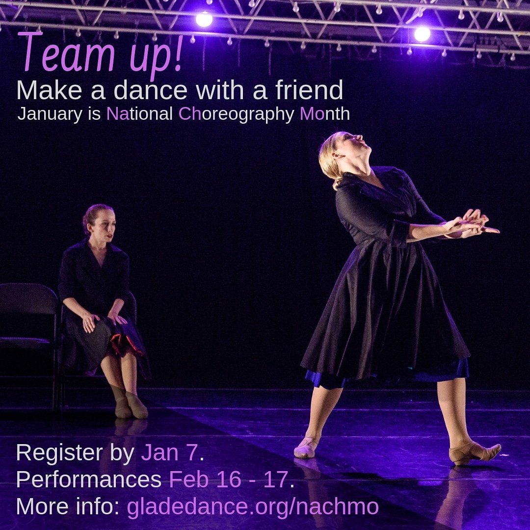 Want to make a dance? Team up with a friend for NACHMO! We welcome co-choreographers of all dance styles.
Register by Jan 4 to come to our audition Jan 6 and find dancers; final deadline is Jan 7.

gladedance.org/nachmo
Photo by @robtng #nachmo #dcdance #dcarts #bebrave #teamup