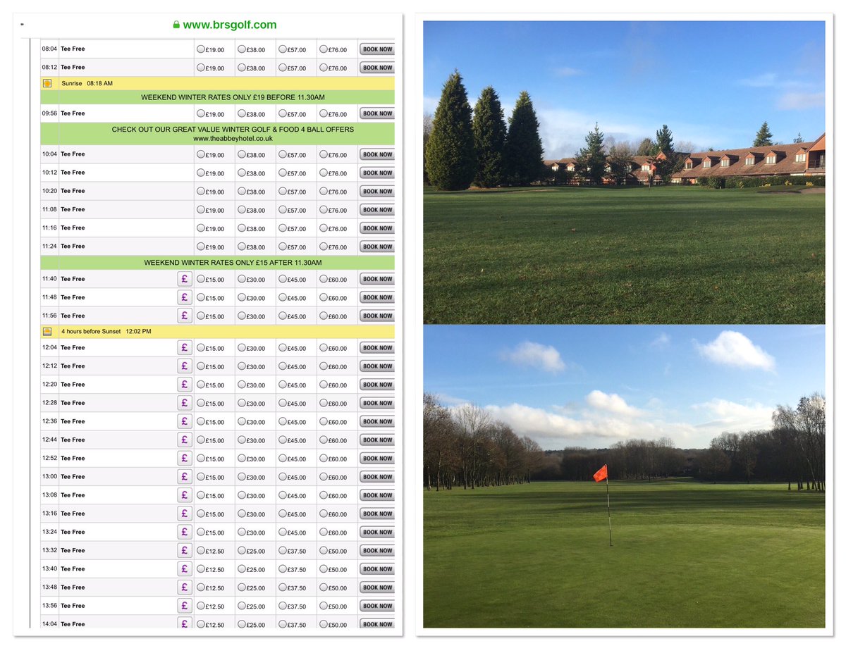 The Abbey <a href="/redditchhotel/">Abbey Hotel Golf Spa</a> has been nice and busy over the Christmas hols. Still a few morning slots available tomorrow if you fancy a knock. 
Book online here ow.ly/ZeFN30n2GCY
Pay on arrival ✅
Course in great shape✅
#getoutthehouse #playgolf 🏌🏻