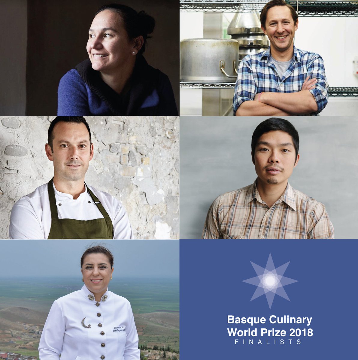 BCulinaryWP's tweet photo. Thank you to these amazing chefs for being part of our third edition of #bcwp18 Karissa Becerra, Caleb Ziga @calebzigas, Matt Orlando @Lando4361, Anthony Myint @zerofoodprint, Ebru Baybara Demir @EbruBaybara. #finalistbcwp https://t.co/o1eWuKC9kZ