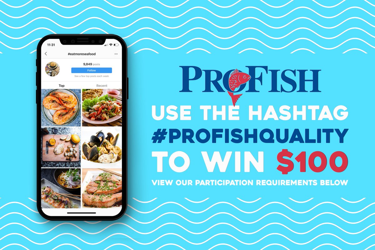 ProFishSeafood's tweet photo. 🎉 $100 Gift Card Giveaway every month 🎉 Make sure to follow us, tag us, and tag your photos with #ProFishQuality for a chance to win a $100 gift visa gift card. TWO Winners will be chosen on the last day of every month. Good luck! https://t.co/eiipGQe8Q3