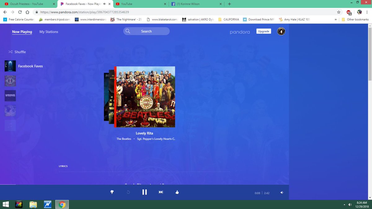 OccultPriestess's tweet image. Good Morning! I said my morning prayers and I asked 
"God, Please be my DJ"~ First song of the Day "Lovely Rita" the !Time Keeper! 
I recently explained to her, this is "Our Song" :-) #KeyCode #Beatles #Hermes 
@GCRNFade2Black