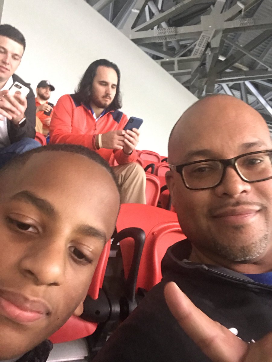 At the Chik Fil A Bowl with my #1 Michigan Fan! Go Blue!!