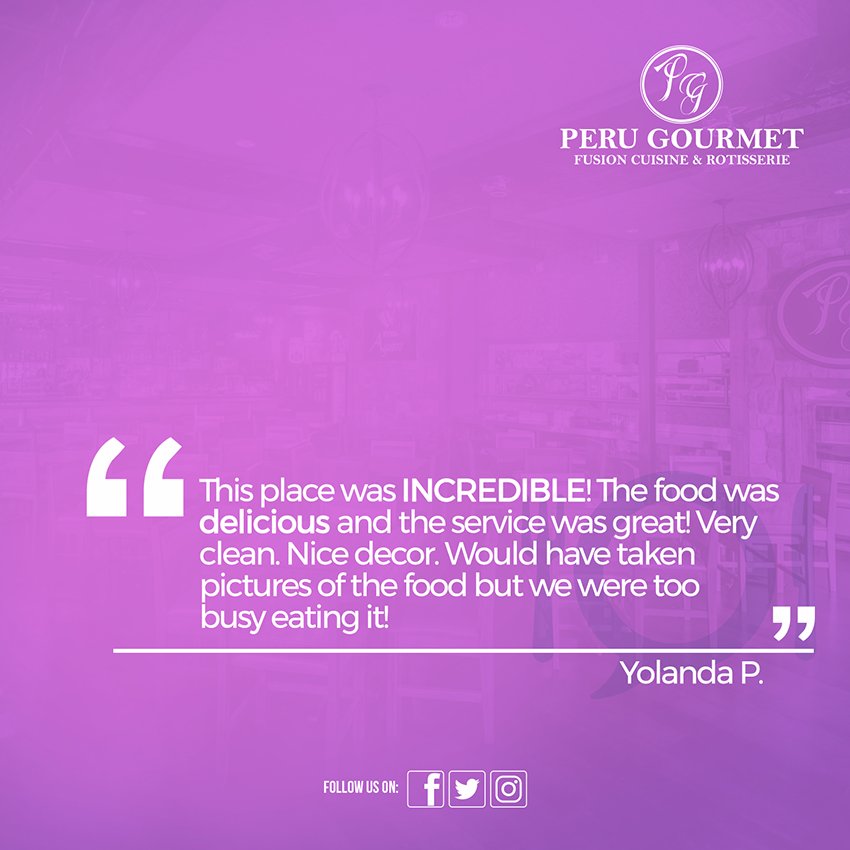 PeruGourmetTX's tweet photo. It's always rewarding to read about your happy experiences. Thank you! 😄🇵🇪

Visit us: 
📞 (682) 706-3860
➡ 2425 NE Green Oaks Blvd. Arlington TX 76006
https://t.co/1hSN1Fg0Zb https://t.co/BNPN3KGMZe