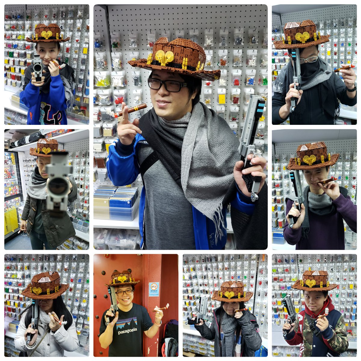 BenjaminFong8's tweet photo. Overwatch:McCree &amp; Outfits
1:1 Peacekeeper, Cowboy Hat, Cigar 
&amp; mini build McCree
McCree-"I am your Huckleberry"

Hope you like it and enjoy our work😊
By @BenjaminFong8 &amp; @johncheng0809

#OverwatchLTBM
#legomoc
#Overwatch
#legocreation
#Peacemaker
#cowboyhat #cigar #McCree https://t.co/RryTWpXjmi