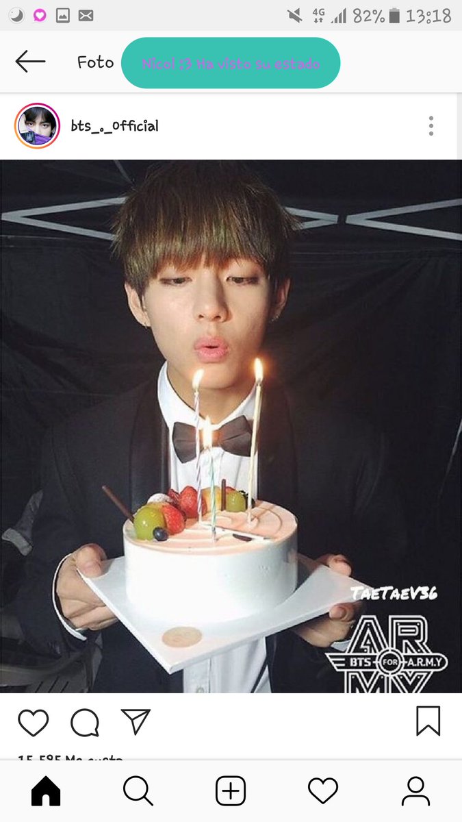 daira_247's tweet photo. Feliz Cumpleaños bb grandonte💜
#Taehyung  #taehyungbirthday #taehyungDay #PurpleV2018  #WE_PURPLE_V https://t.co/bH7FFGWPkS