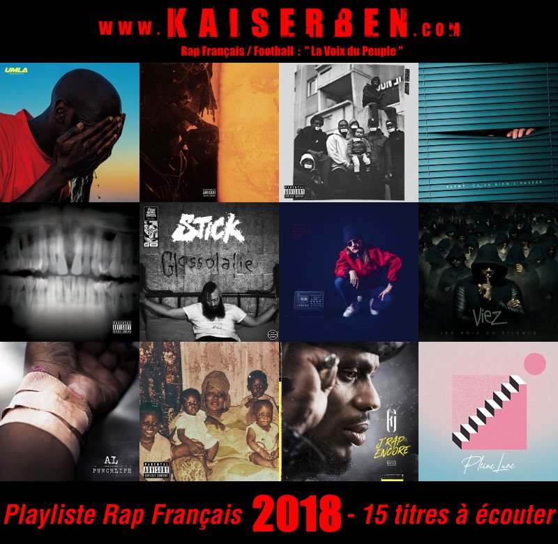 KaiserbenRapFr's tweet photo. #PlaylistRapFr2018 Notre Sélection Rap Français de l'Année 2018 ! 
15 Bon Sons à Écouter Ici --> https://t.co/bzaWAQK3FM https://t.co/qeTq8yFnO2