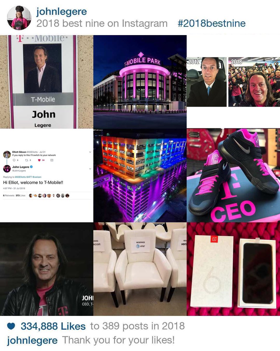 John Legere On Twitter 2018bestnine On Instagram What A - 