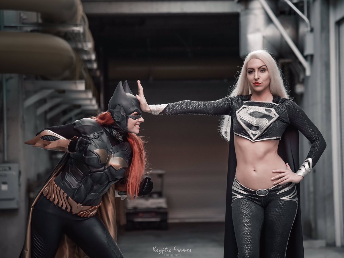 Please send Kryptonite- ♥️, Batgirl 
• Supergirl is <a href="/SylviaSlays/">Sylvia</a> 
• 📸 by Krypticframes 
•
•
#batgirl #batgirlcosplay #arkhamknight #arkhamknightcosplay #arkhamknightbatgirl #videogame #barbaragordon #dceu #supergirl #supergirlcosplay