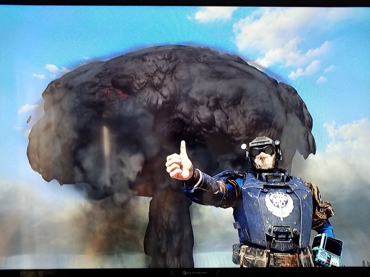 WalkerForgotten's tweet image. Launched my first Nuke! #Fallout76 #xbox