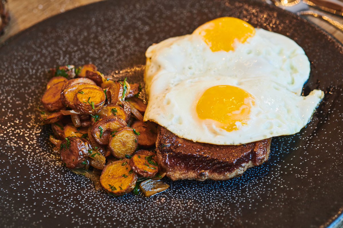 oceanatmain's tweet photo. Go big or go home! Ribeye Steak and Eggs now served every Saturday and Sunday from 10 to 3.

#brunch #weekendbrunch #brunchgoals #weekendVibes https://t.co/pQUPi2GgOW