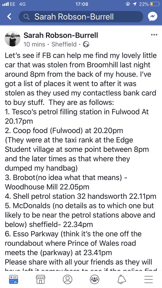 jessdunn16's tweet photo. *PLEASE SHARE SHEFFIELD*
Long shot but some pricks broke into our house last night and nicked our car so if people could just keep an eye out around The Parkway/Handsworth/Woodhouse area (last known location) that’d be much appreciated xxx https://t.co/pb6EZRZbdk