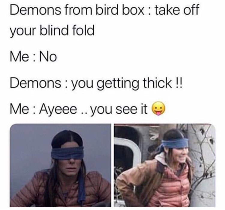 rpdrscreen's tweet photo. Birdbox 😂😂 https://t.co/5xrkmLPsWK