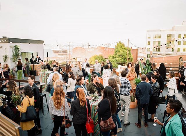 Spirits were high at the #partyslatesf launch! Tag someone you would want to go to a rooftop party with. | Venue: @thepearlsf | Caterer: <a href="/paulaleduc/">paula leduc</a> | Event Planner: @marilynambra | Valet: @pristineparking | Custom Place Cards: @underwoodletterpress | Sinage: @hyegraphinvita…