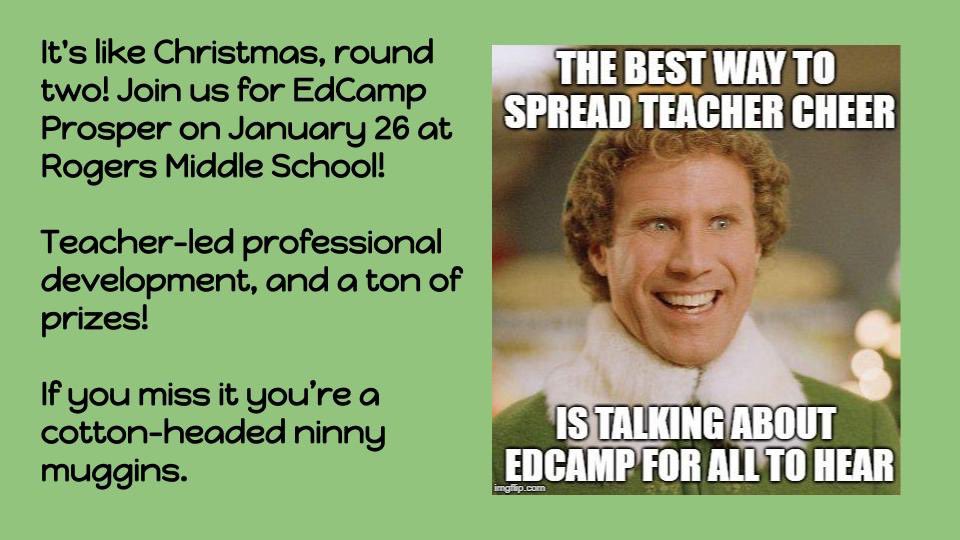 LuvTching's tweet photo. Save the Date! @EdcampProsper @ProsperEdTech #EdCampProsper #ProsperEdTech #Prosper4ward https://t.co/0ghqDWhND9