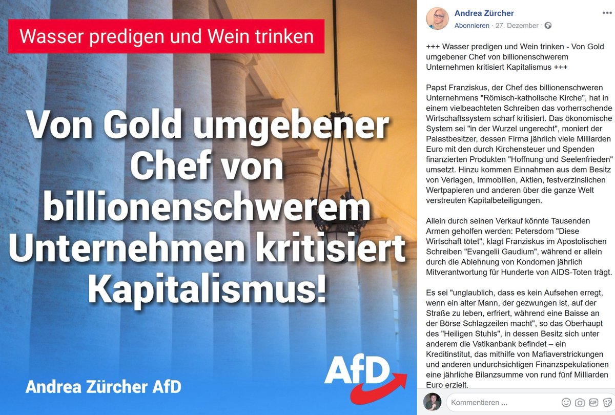 Der_Postillon's tweet photo. Urheberrechtsverletzung: AfD-Politikerin kopiert Postillon-Artikel und gibt ihn als ihren Beitrag aus
Wir fordern: SOFORT ABSCHIEBEN!
Original: https://t.co/FyeIFmcNpa
Fälschung: https://t.co/Q4LLLZsiIr https://t.co/mEYW9YukY3