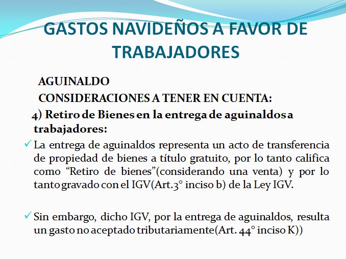 ACONTABLEPERU's tweet photo. #TRIBUTARIO|CONSIDERACIONES GASTOS POR AGUINALDO - PARTE I
☑FB FanPage: https://t.co/JDR2zp1SQQ 
☑Grupo en FB: https://t.co/ElHLgoyQ2m 
☑Instagram: https://t.co/PEnYitoXEN 
☑YouTube: https://t.co/D8mpskVArx
No te olvides de compartir... https://t.co/rX6awn4qBy