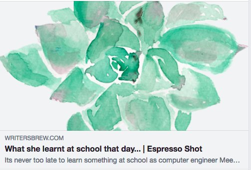 fromwritersbrew's tweet photo. #shortstory It is surprising what you can learn in an elementary school no matter your age and profession... #amwriting #motivated #OpenMinded #hourofcode2018
https://t.co/PaSEjiDrcD https://t.co/8oqG7y5WCg