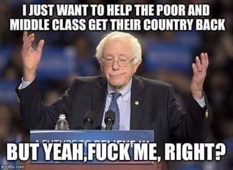 AgpgbgdgAlan's tweet photo. @BarkinDavid @OnlyinOntario @TravisRuger HERE'S A MEME FOR YOU!! #BernBabyBern  #VoteOnlyProgressive https://t.co/3sXqA2OfgP