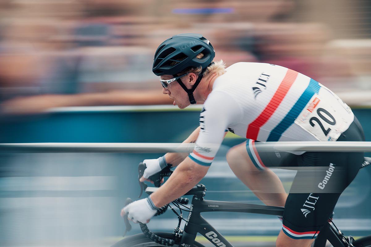 Sheffield, 2018, Matt Gibson wearing the National Championship stripes.
(📷 Jack Chevall)