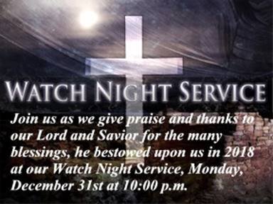 OakCityBaptist's tweet photo. OCBC’s last service for 2018, our Watch Night Service starts @ 10:30pm. https://t.co/Dh9aSMQFWQ